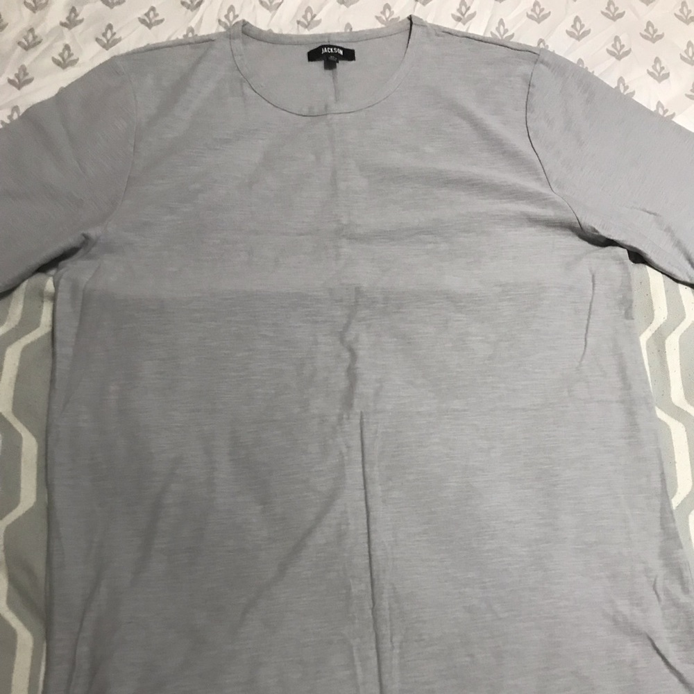Plain Grey Extended T-Shirt by Jackson